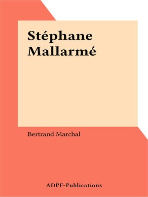 cover image of Stéphane Mallarmé